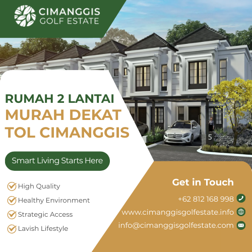 rumah 2 lantai murah dekat tol cimanggis