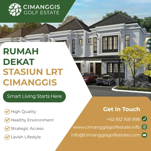Rumah Dekat Stasiun LRT Cimanggis